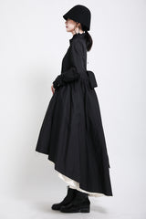 Women High Neck Stitching Casual Dress