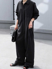 Long Sleeve Loose Casual Jumpsuit