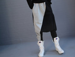 Black Stitching Sports Casual Pants