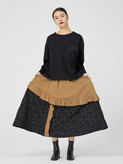 Original Design Irregular Splicing Skirt