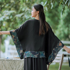 Vintage Ethnic Style  Retro Clasp Tang Suit Jacket