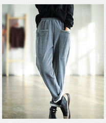 Winter Thicken Casual Harem Pants