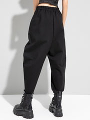 High Waist Slim Tapered Harem Pants