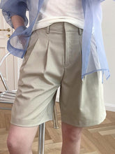 Loose Wool Empire Wide Lege Short Pants