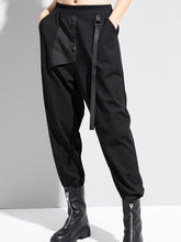 Women Stitching Stretch Loose Casual Pants