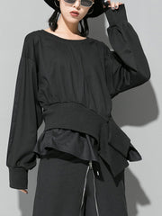 Women Cross Zip Bottoming Shirt