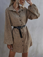 Women Casual Lantern Sleeve Floral Print Dress