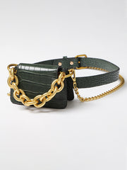 Women Personality Chain Belt All Match Waist Bag