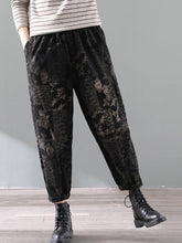 Vintage Loose Splicing Floral Harem Pants