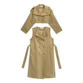 Women's Cardigan Loose Combination Two-Piece Coat