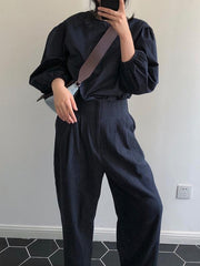 Loose Bloomers Light Simple Shirt Top