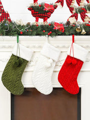 Christmas Knitted Wool Jacquard Stockings