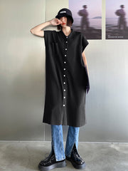 Women Loose Retro Sleeveless Vest Dress