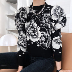 Women Retro Pullover Casual Sweater