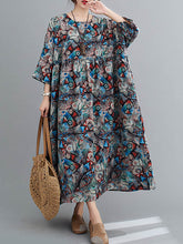 Original Printed Round-Neck Dress
