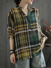 Original Solid V-Neck Blouses&Shirts
