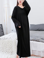 Round Neck Sexy Casual Home Dress