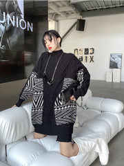 Original Design Loose Striped Sweater