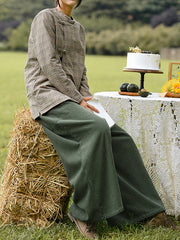 Women Plus Velvet Thick Loose Casual Pants