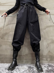 Women High Waist Loose All Match Casual Pants