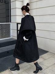 Puff Neck Winter Woolen Coat