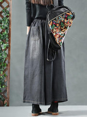 Super Loose Wide-leg Lace-up Pants