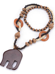 Wood Elephant Pendant Accessories