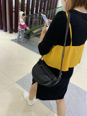 Simple Double Chains Semi-Circle Bag