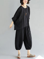 Super Loose Comfotable Black Suit