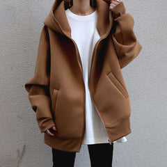 Personalized Hooded Zipper Cardigan Coat