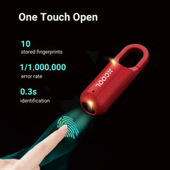 xCool Portable Smart USB Rechargeable Fingerprint Padlock