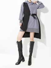 Women Hooded Long Sleeve Casual Dress