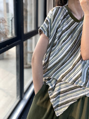 Literary Personality Loose Casual Irregular T-Shirt