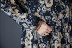 Women Retro Casual Loose Dress