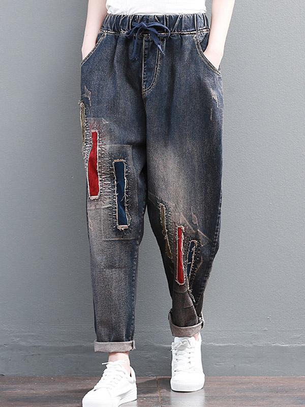 Vintage Casual Harem Jean Pants