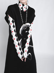 Women Printed Over Knee Straight Sleeveless Dress