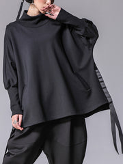 Women Long Sleeve Loose Solid Color Shirt