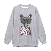 Personalized Printed Loose Long Sleeve Casual Top