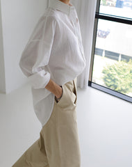 Bat Sleeve Irregular Bottoming Shirt