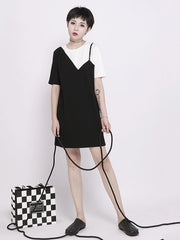 False Two Split-Joint Dress