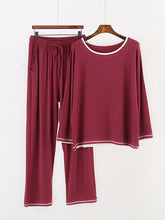 Two Pieces Comfort Long Sleeve T-Shirt And Pants Pajamas