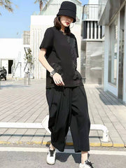 Thin Nine-Point Wide-Leg Pants Casual Harem Pants