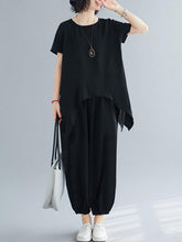 Plus Size Casual Black Summer Suits