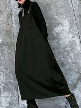 Retro Solid Color Strap Slimming Dress