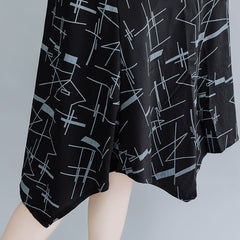 Women Printed Loose Casual Dress