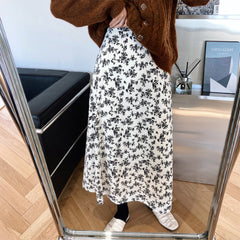 High Waist Floral Printed Skirt