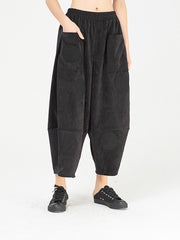 Women Retro Polka Dot Loose Casual Pants