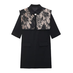 Retro Dress With Shawl Two-Piece Suit