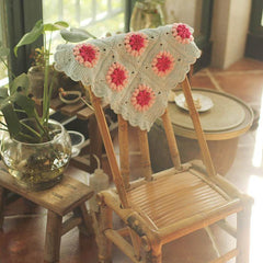 Handmade Cotton Line Popcorn Blanket