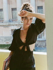 Sexy Bow-embellished Beach Vacation Suits